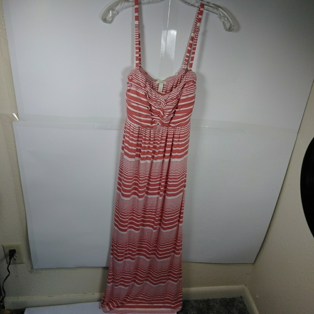 3/$30 Soma Removeable Straps Knotted Stripe Maxi S - Picture 2 of 5